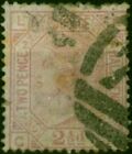 Gb 1875 2 1 2D Rosy Mauve Sg193 Pl 2 White Paper Ave Used