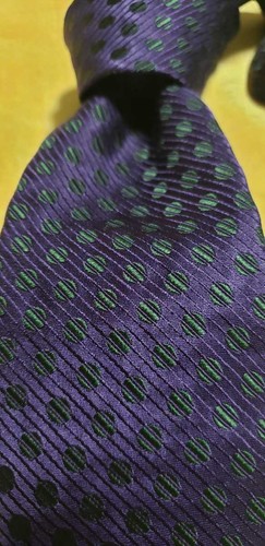 CELINE cravatta uomo seta originale usata cravatta abito classico lusso multicolore #26