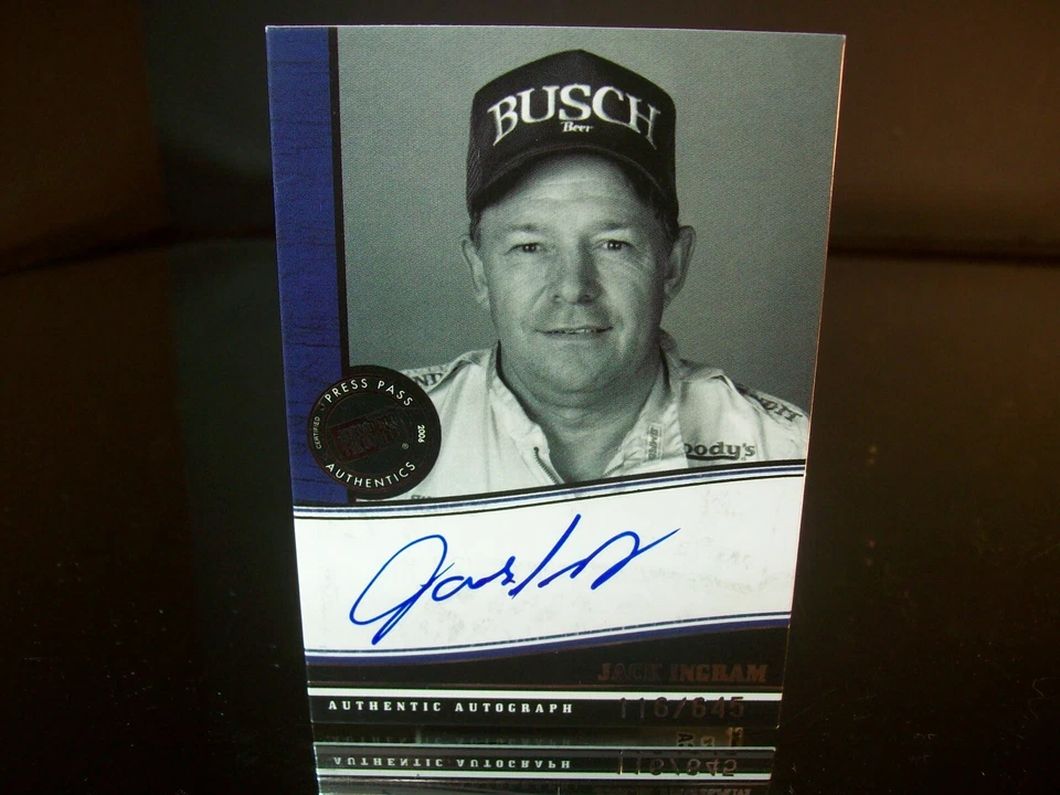 Insert Jack Ingram Press Pass Legends  Autographed 2006 Card #No Number 116/645 - Image 1 of 1