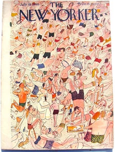 July 13 1946 The New Yorker Magazine To Many People on the Beach Sand Everywhere - Picture 1 of 9