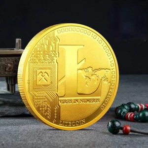 LTC Litecoin | Vires In Numberis 2013 | Cryptocurrency | Gold Plated Coin - Picture 1 of 2