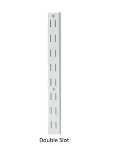 Shelving Double Wall Strip Bracket Shelf - Various Sizes - Picture 1 of 4