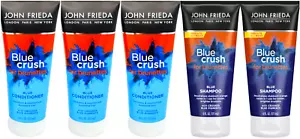 John Frieda Blue Crush for Brassy Brunettes 2) Shampoo & 3) Conditioner 6oz -5Pk - Picture 1 of 2