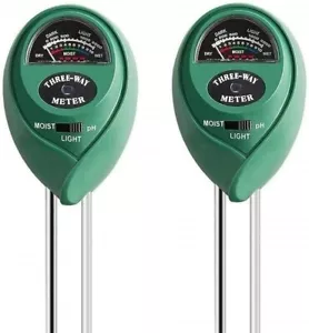 (2 Pack) Soil Tester 3 in 1 with Moisture Light PH Meter Test for Plant Garden - Picture 1 of 6