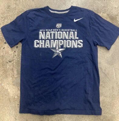 UCONN Huskies 2014 Men’s championship basketball shirt Nike Medium Connecticut - Image 1 of 4