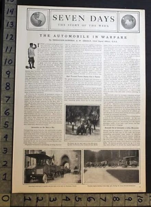 1904 AUTOMOBILE WARFARE MILITARY A. W. GREELY SIGNAL OFFICER KAISER PRINT 33780 - Picture 1 of 1