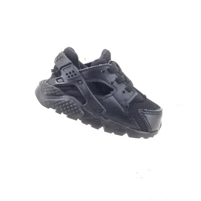 Nike Huarache Run Baby  Black Walking Athletic Shoes Sneakers 704950-016 Size 4C - Image 1 of 4