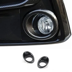 Carbon Fiber Front Fog Light Lamp Cover Trim for Honda Civic Hatchback 2017-2021 - Picture 1 of 5