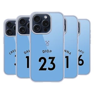 WEST HAM UNITED FC 2020/21 PLAYERS AWAY KIT GEL CASE COMPATIBLE iPHONE/MAGSAFE - Picture 1 of 18