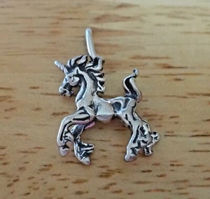 Sterling Silver 3D 27x19mm Magical Unicorn Charm Pendant! - Picture 1 of 4