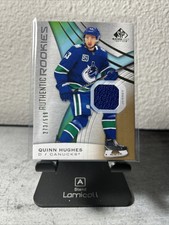 Quinn Hughes 2019-20 SP Game Used Hockey Authentic Rookies Jersey #273/599.