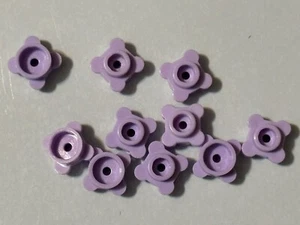 Lego ~ 33291 ~ Plate Round 1x1 Flower Edge 4 Knobs Petals ~ Lavender ~ 10 pcs ~ - Picture 1 of 1