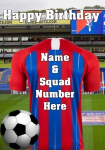 pnc145 Crystal Palace Birthday Greetings Card Personalised Create for Any Event - Picture 1 of 1