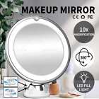 10x Magnifying Makeup Mirror With Led Light Cosmetic 360° Rotation Flexible Au