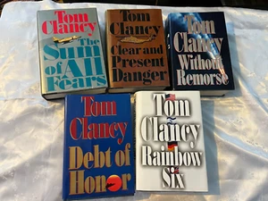 Tom Clancy Hardcover collection of first printings - Imagen 1 de 11