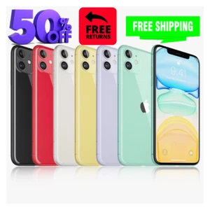 Apple iPhone 11 64GB/128GB Unlocked - Black, White, Green (Verizon/T-Mobile) - Afbeelding 1 van 8