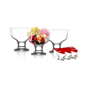 3 x Glass Prawn Cocktail Bowls Glasses Appetizer Starter Nibbles Serving Dish