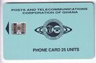 AFRIQUE  TELECARTE / PHONECARD .. GHANA 25U SC7 09/97 8N°R H/G CHIP/PUCE