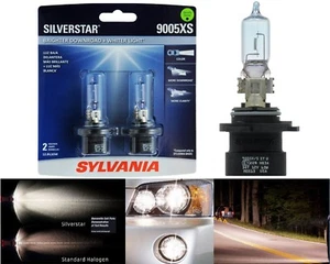 Sylvania Silverstar 9005XS HB3A 65W Two Bulbs Head Light High Beam Upgrade Lamp - Picture 1 of 12