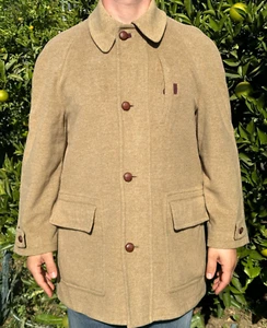 Tartan Luxury Corneliani Cashmere Long Jacket Trench Coat Size 50 6 R M L - Picture 1 of 18
