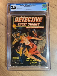 Detective Short Stories Pulp Magazine November 1941 CGC 3.5 Norman Saunders Cvr - Picture 1 of 3