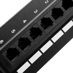 Hochwertiges vertikales - Cat5e Mini Patchpanel 110 Typ 12 Port KOSTENLOSER VERSAND - Bild 1 von 7