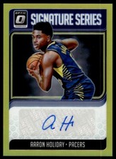Aaron Holiday 2018-19 Donruss Optic Signature Series Gold Prizm Auto 09/10