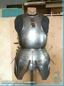 Disfraz de disfraz de Halloween con pechuga medieval coraza armadura caballero guerrero Larp - Imagen 1 de 3