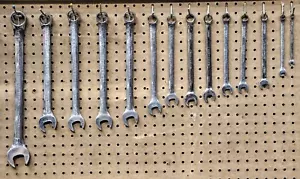 USA CRAFTSMAN PROFESSIONAL METRIC WRENCH SET Polished Combination 14pc 7-30mm - Picture 1 of 18