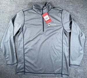 The North Face Mens Medium Gray 1/4 Zip Up Longsleeve Pullover Customized *NWT* - Picture 1 of 9