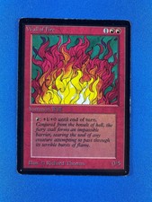MTG-Magic the Gathering--"Wall of Fire"--BETA(EN)--Uncommon