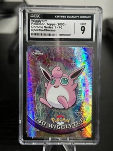 2000 Pokemon Topps Chrome SPECTRA Wigglytuff #40 CGC 9 - Picture 1 of 2