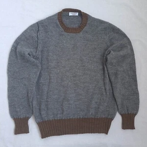 Gran Sasso Soft Alpaca Wool Blend Sweater Size 50 / L Slim Fit Jumper Grey - Picture 1 of 15