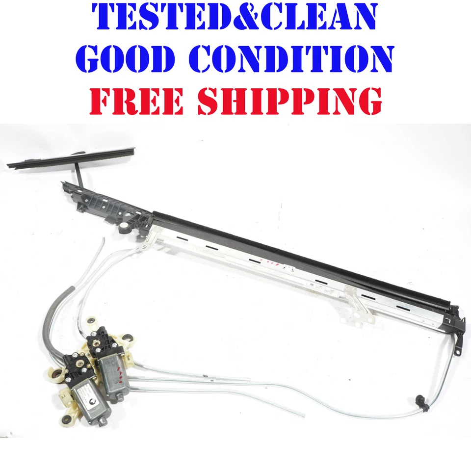 2002-2005 BMW 745Li PROTEÇÃO TRASEIRA ESQUERDA DA PORTA DO LADO DO MOTORISTA PROTETOR SOLAR E MOTOR FABRICANTE DE EQUIPAMENTO ORIGINAL - Imagem 1 de 4