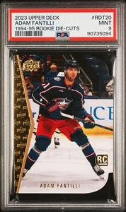 2023-24 PSA GRADED MINT 9.. 94-95 Retro Rookie Die-Cut #RTD-20 Adam Fantilli RC - Bild 1 von 3