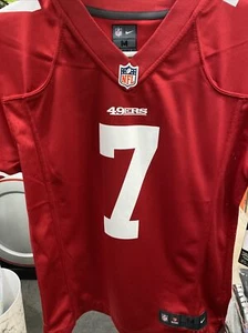 AUTH NFL Nike Colin Kaepernick San Francisco 49ers Red Jersey Youth M Medium - Picture 1 of 6