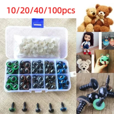Kunststoffaugen Sicherheitsaugen Plüschpuppe Bären Basteln Schrauben Puppenzubehör - Bild 1 von 4