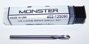 SPOT DRILL 1/8" HARTMETALL 90 GRAD MONSTER 402-125090 - Bild 1 von 2