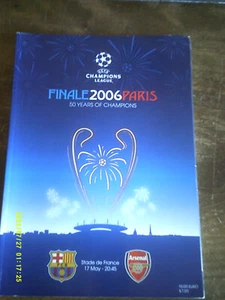 PROGRAMME FINALE LIGUE CHAMPIONS 2006 BARCELONE ARSENAL MESSI THIERRY HENRY - Imagen 1 de 6