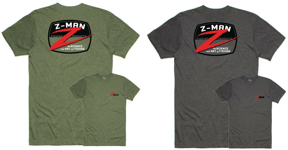 Z-Man Z-Badge Logo TeeZ Z-Man Fishing Products Cotton/Poly Screen Printed Shirt - Image 1 of 1