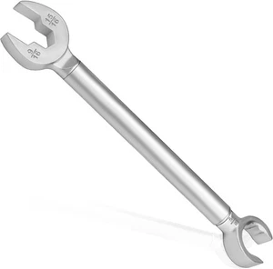 Llave de fontanero, llave de tope angular 2 en 1 paradas, plata recta - Imagen 1 de 2
