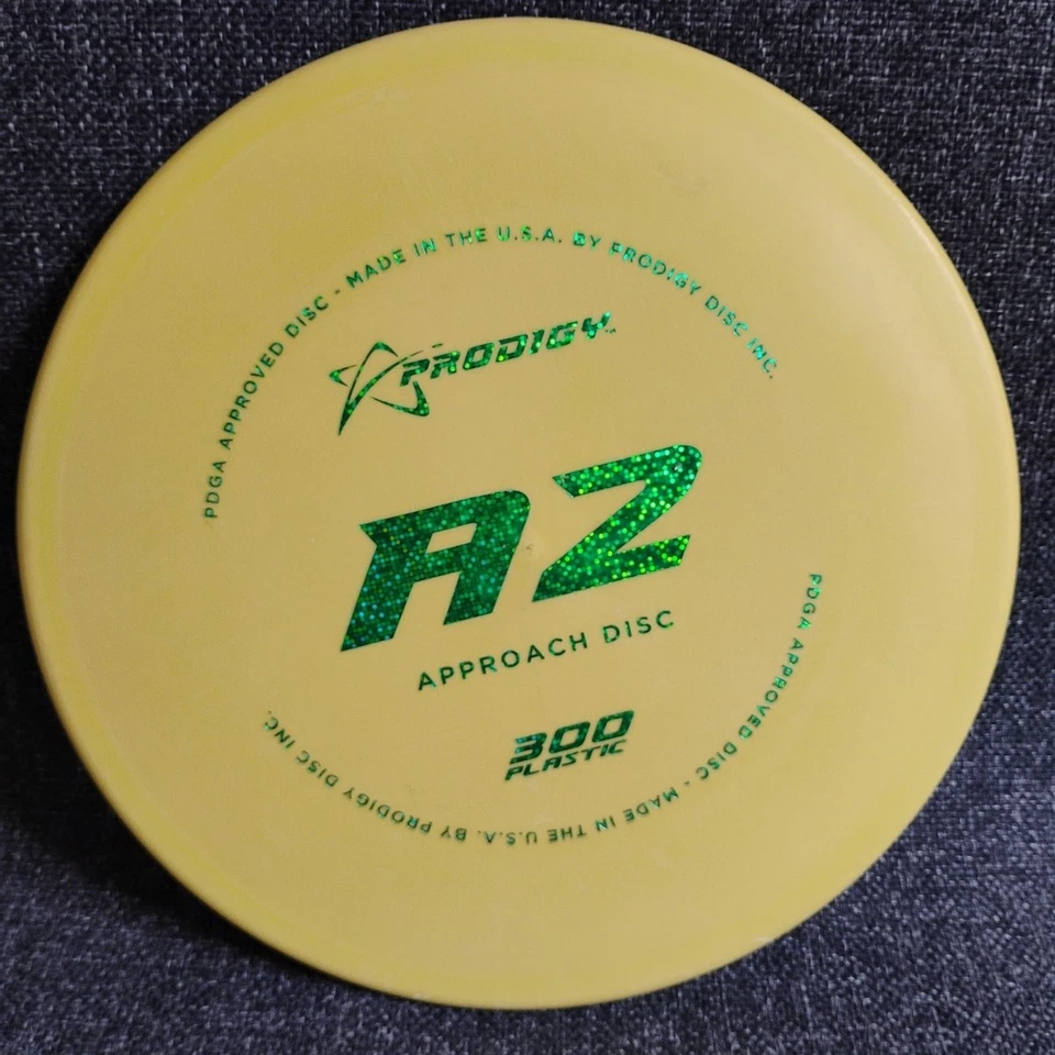 New Prodigy 300 A2  Yellow 171g Approach Disc Golf Disc - Image 1 of 4