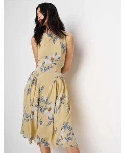 REFORMATION ANELIS KLEID NEW DAY Blumen A-Linie ärmellos Midi Drop Waist wählbar - Bild 1 von 16