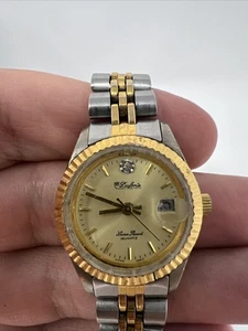 Dufonte Lucien Piccard Quarzuhr Bicolor Champagne Dial - Bild 1 von 12