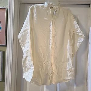 Antique 1925 Collarless Men's Broadcloth Long Sleeve Fancy Shirt No Fade Wedding - Picture 1 of 19