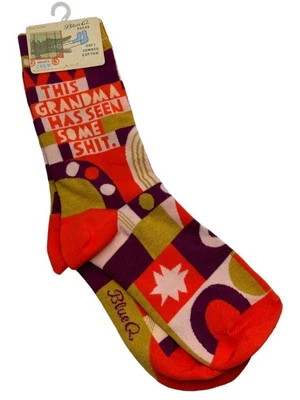 ZAPATO AZUL Q MUJER CREW CALCETINES TALLA 5-10 - "ESTA ABUELA HA VISTO ALGUNOS... #CB3 Foto 1 de 4