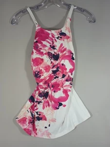 Calvin Klein Damen Medium Swim Top Bauchkontrolle weiß Blumen Badeanzug - Bild 1 von 14