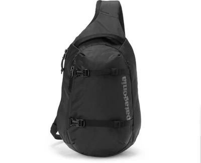 Patagonia Atom 8L Sling Bag Day Hiking Travel Back Pack Black Crossbody