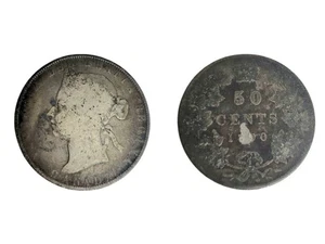 Kanada 50 Cents - 1890-H - Victoria Silber Half Dollar - Bild 1 von 8