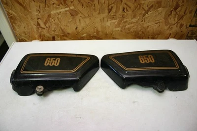 Paneles laterales derecho e izquierdo Yamaha XS650 cubiertas metálicas Foto 1 de 4